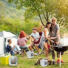 حاوية مياه مع حنفية ، إبريق تخزين ، حقيبة ظهر للمشي لمسافات طويلة ، طقم بقاء ، مقصف مائي 1