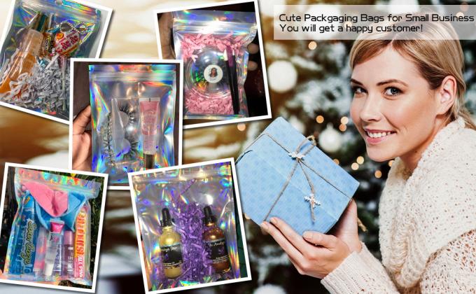 أكياس مايلر مقاومة للرائحة ، أكياس Zip lockk صغيرة من رقائق معدنية ، هدايا عيد الميلاد للهالوين ، قفل انزلاق الحقيبة 8