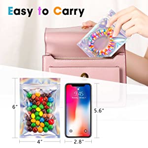 حقيبة صغيرة للاستخدامات المتعددة ، أكياس عينة لمستلزمات الحفلات ، الرموش الصناعية ، مستحضرات التجميل ، المجوهرات 11