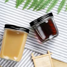 برطمانات تعليب صغيرة بأغطية سوداء ، وعاء تخزين زجاجي ، مستحضرات تجميل ، لوشن ، كريم ، مكياج 7