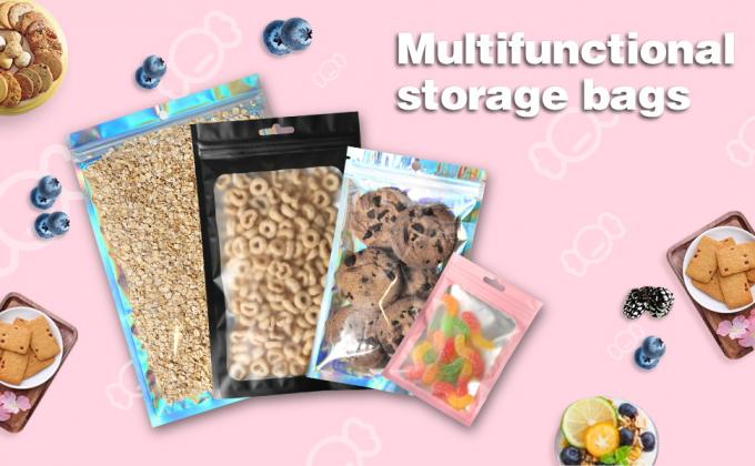 الحقيبة Zip lockk القابلة للإغلاق ، أكياس مايلر ، أكياس مقاومة للرائحة قابلة للإغلاق ، كيس كيس رقائق الألومنيوم 0