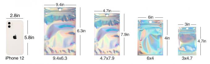 الحقيبة Zip lockk القابلة للإغلاق ، أكياس مايلر ، أكياس مقاومة للرائحة قابلة للإغلاق ، كيس كيس رقائق الألومنيوم 1