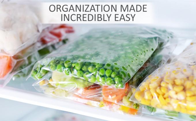 سلايدر سحاب ، فرز ، تنظيم ، أكياس بسحاب بلوري ، تعبئة بضائع ، قابلة لإعادة الاستخدام متعددة الأغراض 5