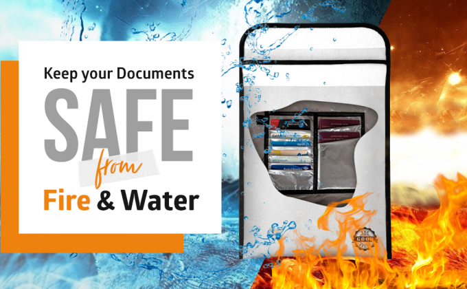 حقيبة مستندات مقاومة للحريق ، أكياس خلل ، محفظة ، حقيبة ، حماية الملفات ، مقاومة للماء ، أمان ، أمان 0