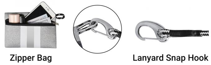 أكياس الهاتف مزدوجة السوستة ، حافظة مقاومة للماء ، الحجم العالمي ، حزمة الهواتف الذكية المقاومة للأوساخ والغبار 6