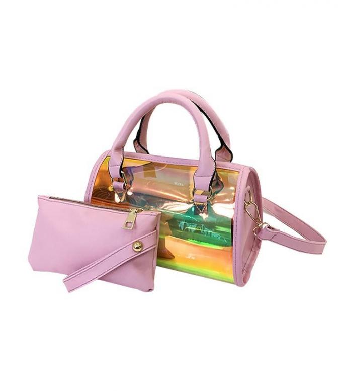 صديقة للبيئة نيون ملون بولي كلوريد الفينيل مستحضرات التجميل أدوات التجميل أدوات الزينة الجلد الحقيبة مقاوم للماء واضح الفينيل هدية حقيبة 1