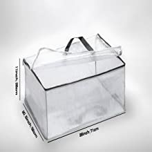 تصميم عصري لمحفظة حقيبة يد PVC فاخرة ، غطاء غبار منظم ، واقي حقيبة ، إغلاق مغناطيسي 10