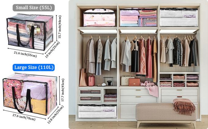 منظم مستحضرات التجميل ، مقاوم للماء ، سعة كبيرة ، حقيبة حمل متحركة ، حقيبة حمل سحاب للتخزين تحت السرير 27