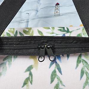 حقيبة تخزين الملابس ، منظم المكياج بمقبض مقوى ، أكياس تخزين من الفينيل ، سحابات مزدوجة ، حقائب يد متحركة 2