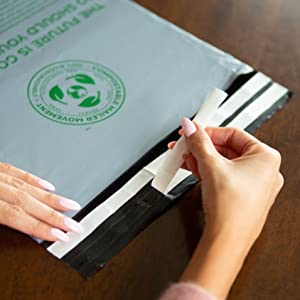 رسائل بريدية قابلة لإعادة التدوير مقاومة للماء ، رسائل بريدية صديقة للبيئة ، أكياس شحن للملابس ، تغليف مغلفات بريدية 9