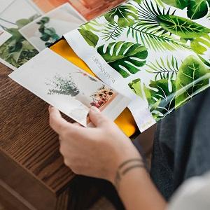 سماد إضافي سميك غير مبطن ، مغلف نباتي قابل للتحلل ، حركة بريد قابلة للتسميد ، جهاز إرسال بريد 3