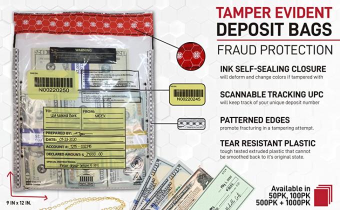 عبوات معفاة من الرسوم الجمركية من منظمة الطيران المدني الدولي ، وأكياس STEBs ، ومتجر مطار مخصص ، وأكياس أمان لمتاجر البيع بالتجزئة ، وإثبات العبث 1