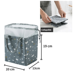 عبوة قماشية قطنية قابلة لإعادة الاستخدام ، حقيبة غداء ، رباط ، مبرد صندوق بينتو معزول ، حقيبة يد كبيرة 1