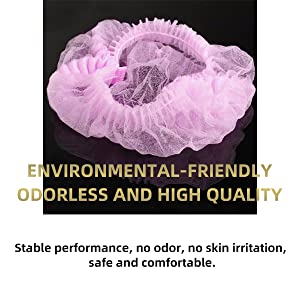 أغطية غطاء مطاطي ، أغطية رأس جراحية طبية يمكن التخلص منها ، غطاء موب غير منسوج منتفخ ، قبعة ممرضة شبكية الشعر 2