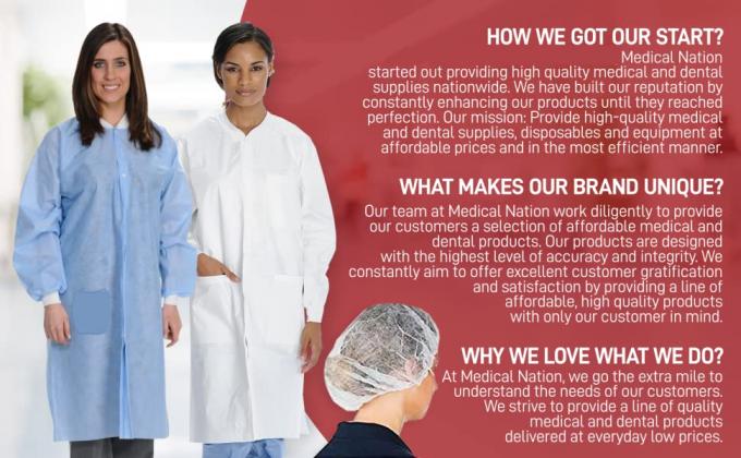 أغطية غطاء مطاطي ، أغطية رأس جراحية طبية يمكن التخلص منها ، غطاء موب غير منسوج منتفخ ، قبعة ممرضة شبكية الشعر 12