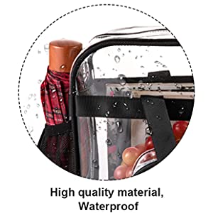 أكياس شفافة ، معتمدة من الملعب ، من خلال حقيبة حمل ، حزام كتف ، حقيبة شفافة كبيرة 5