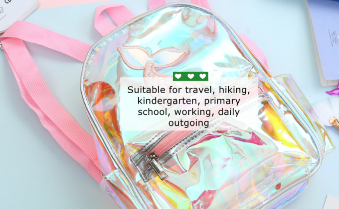 حقيبة ظهر مدرسية للطالبات حقيبة سفر يومية للفتيات والنساء ، حقائب برباط ، قوس قزح متعدد الألوان 8