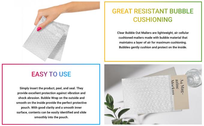 أكياس أكياس الفقاعات الخارجية ، بريد الشحن ، أكياس تغليف الفقاعات الواقية ذات الختم الذاتي ، أكياس الرغوة المقاومة للصدمات 8