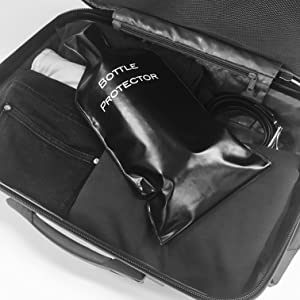 واقي زجاجة النبيذ القابل لإعادة الاستخدام ، وسادة الفقاعة الهوائية ، حقيبة السفر ، مقاومة تأثير السلامة ومقاومة للتسرب 2