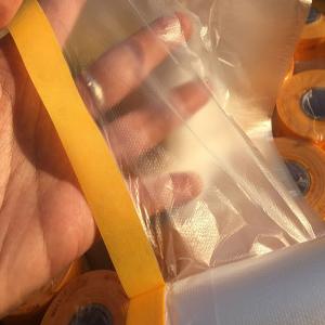 مجموعة فيلم اخفاء لفة السيارات ، طقم صينية الطلاء ، لاصق مسبقًا ، أغطية أغطية ، غطاء حماية أثاث السيارة 10