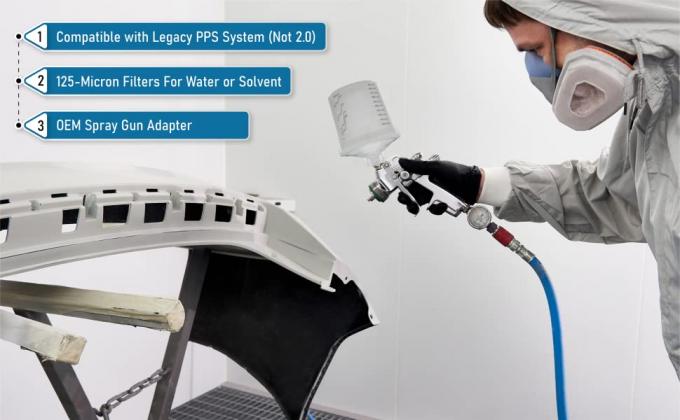 عبوات يمكن التخلص منها ، كوب صلب لطلاء كأس رذاذ السيارات ، أكواب بندقية ، أكواب خلط الطلاء ، نظام كوب الرش 6