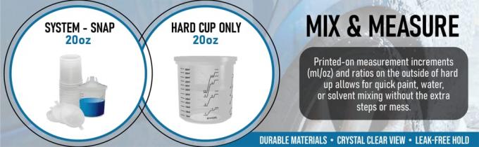 عبوات يمكن التخلص منها ، كوب صلب لطلاء كأس رذاذ السيارات ، أكواب بندقية ، أكواب خلط الطلاء ، نظام كوب الرش 5