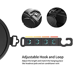 حقيبة تخزين قمامة السيارة ، جيوب تخزين مانعة للتسرب منظم قابل للطي ومحمول ومقاوم للماء 13