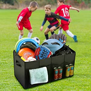 منظم صندوق السيارة لسيارات الدفع الرباعي ، سعة كبيرة قابلة للتوسيع ، منظم تخزين صندوق الأمتعة القوي ، قاعدة غير قابلة للانزلاق 14