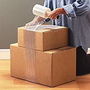 Stretch Wrap Film Industrial Strength Clear Cling Plastic Pallet Supplies | Durable Self-Adhering ● Packing ● Moving 0