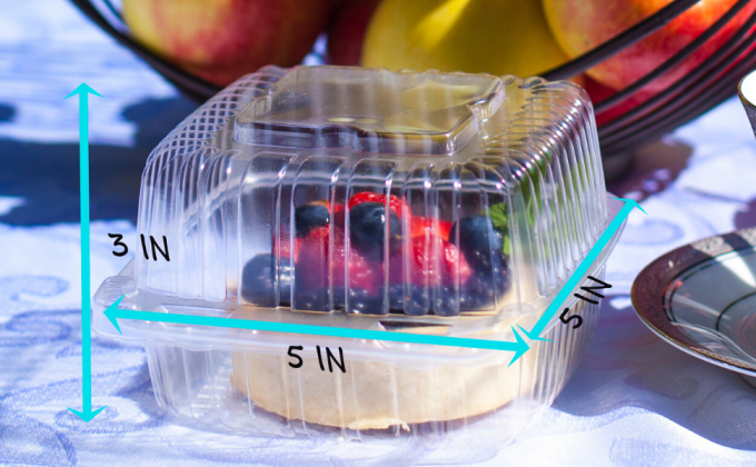 عبوة سلطة قابلة للطي ذات مفصلات صدفيّة ، علبة غداء مقسمة للوجبات الجاهزة 11