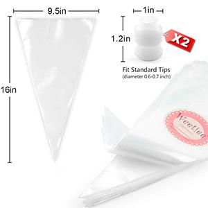 أكياس المعجنات القابلة للتحلل ، أكياس تزيين الكيك ، أطقم لوازم الحلوى ، أكياس الجليد 1