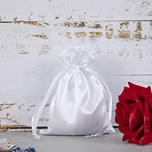 حقيبة من الساتان ، حقائب مخملية ، حقائب مجوهرات برباط ، حقيبة من جلد البولي يوريثان ، حقيبة حمل من القماش القطني ، لوازم الحفلات 4