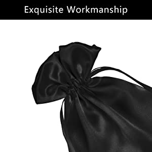 حقيبة من الساتان ، حقائب مخملية ، حقائب مجوهرات برباط ، حقيبة من جلد البولي يوريثان ، حقيبة حمل من القماش القطني ، لوازم الحفلات 3