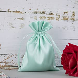 حقيبة من الساتان ، حقائب مخملية ، حقائب مجوهرات برباط ، حقيبة من جلد البولي يوريثان ، حقيبة حمل من القماش القطني ، لوازم الحفلات 9