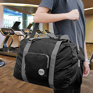 حقيبة من القماش الخشن الرياضي ، حقيبة تخزين قابلة للطي ، مكياج أدوات الزينة ، حقائب كتف للسفر من القطن مع سحابات 2