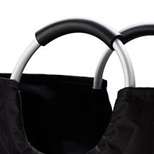 سلة الغسيل أفضل عربة غسيل سلة غسيل متسخة بمقبض ، سلة غسيل قابلة للطي سهلة التخزين 2