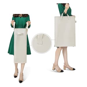 سلال غسيل بمقابض سهلة الحمل ، سلة غسيل ، صناديق غسيل قابلة للطي ، حمام غرفة غسيل عائلية 20