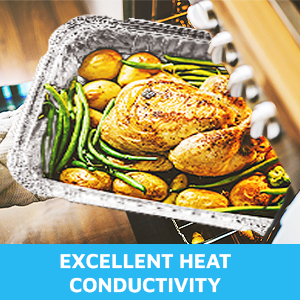 خط الهواء مستطيل الشكل ، مقلاة رقائق الألومنيوم للاستعمال مرة واحدة ، حاويات طعام خارجية ، كأس كعكة فويل 6